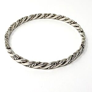 Sterling silver vintage bangle bracelet - 28+ grams